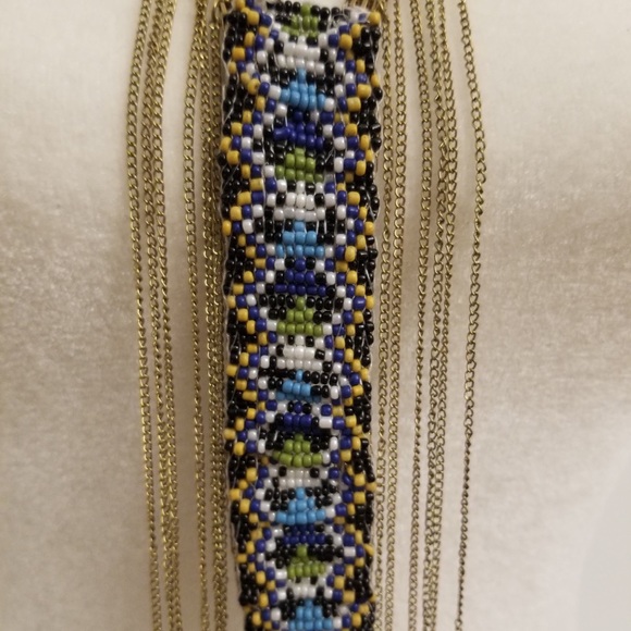 MACY'S Beaded Long Chain Necklace - Picture 2 of 4
